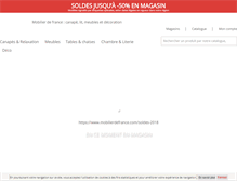 Tablet Screenshot of mobilierdefrance.com